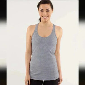 Lululemon Cool Racerback *Gingham Inkwell